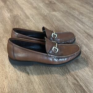 Florsheim Tuscany Moc Toe Bit Loafers Brown Size 9 Business Casual